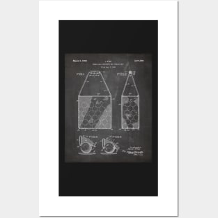 Tennis Hopper Patent - Tennis Player Coach Instructor Art - Black Chalkboard Posters and Art